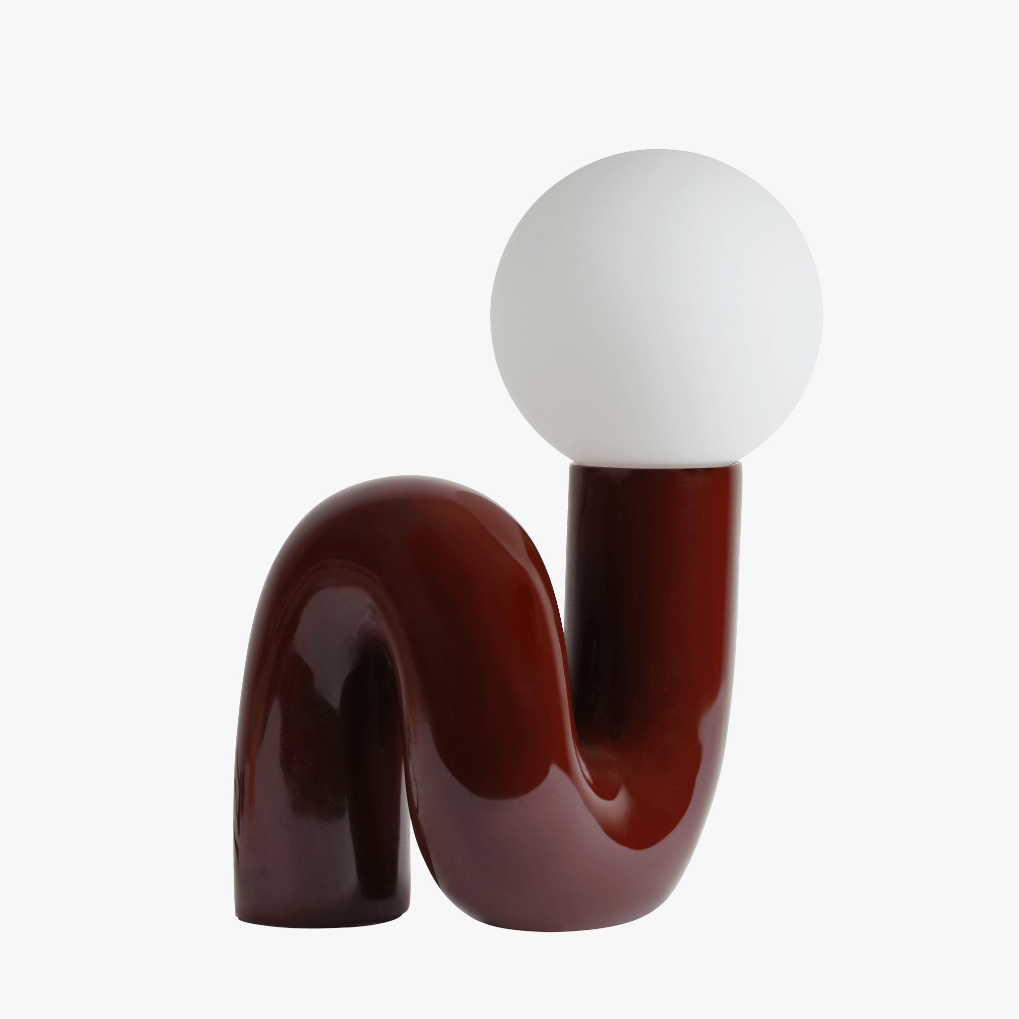 Ambient Table Lamp Glass and Resin | Sculpted Base Design | Soft Calming Glow for Relaxing Living Spaces and Bedrooms