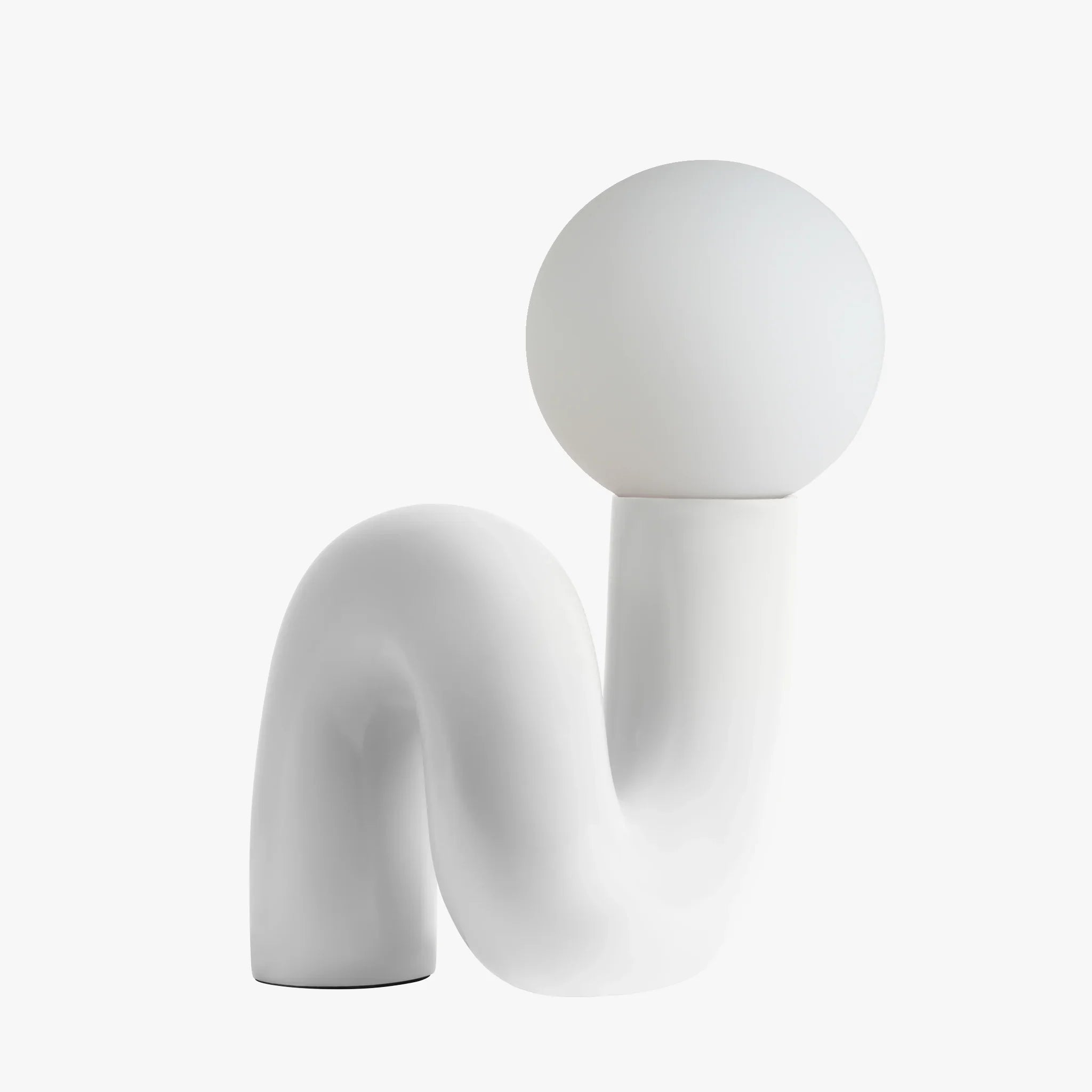 Ambient Table Lamp Glass and Resin | Sculpted Base Design | Soft Calming Glow for Relaxing Living Spaces and Bedrooms