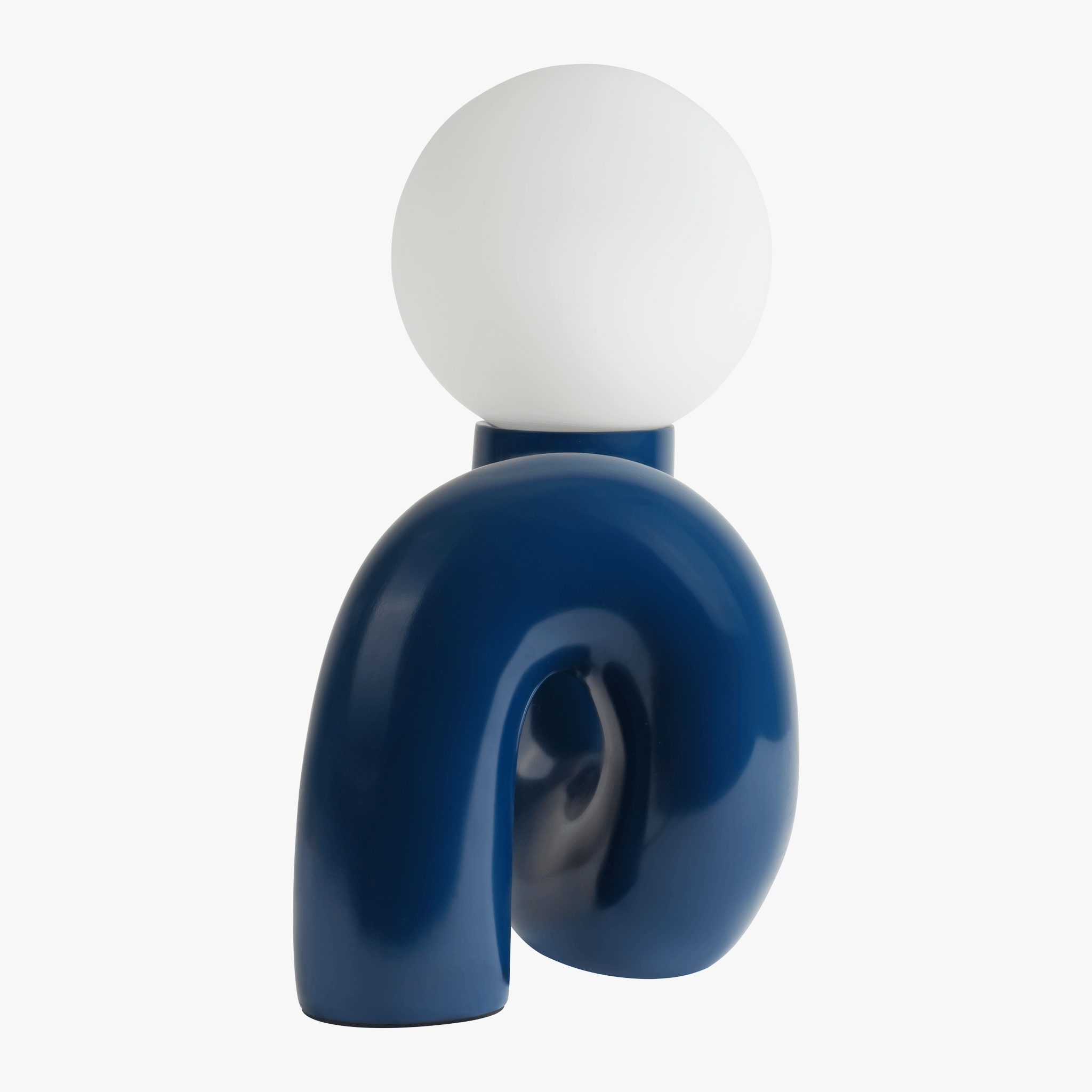 Ambient Table Lamp Glass and Resin | Sculpted Base Design | Soft Calming Glow for Relaxing Living Spaces and Bedrooms