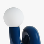 Ambient Table Lamp Glass and Resin | Sculpted Base Design | Soft Calming Glow for Relaxing Living Spaces and Bedrooms