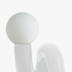 Ambient Table Lamp Glass and Resin | Sculpted Base Design | Soft Calming Glow for Relaxing Living Spaces and Bedrooms