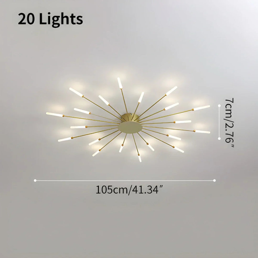Modern LED Starburst Ceiling Light
