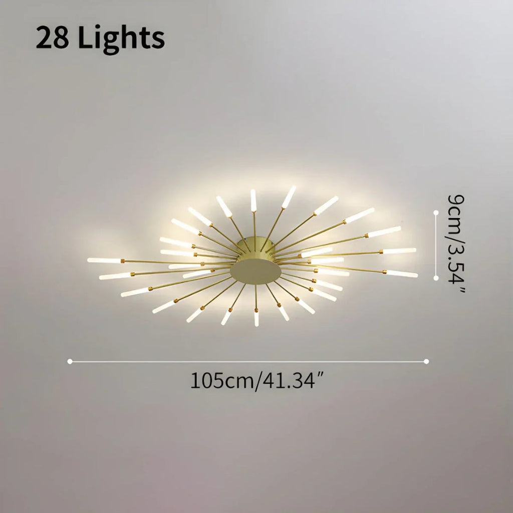 Modern LED Starburst Ceiling Light