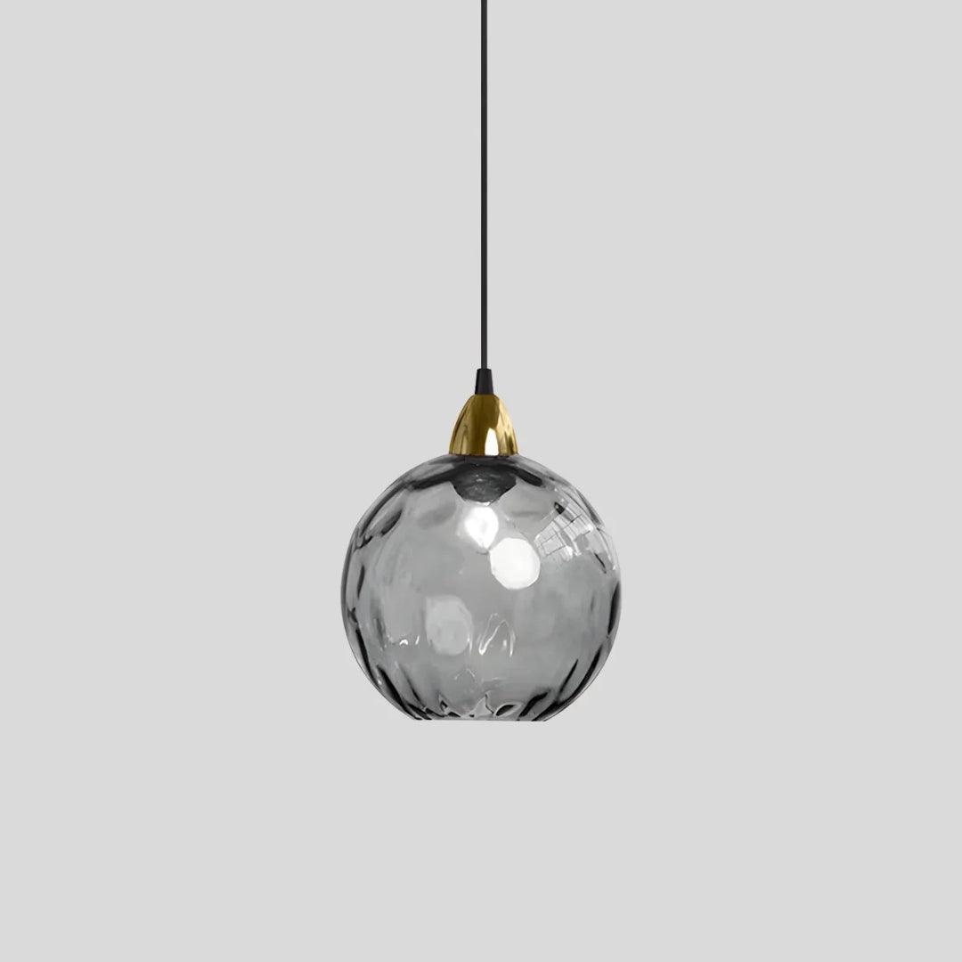 Contemporary Textured Glass Pendant Light