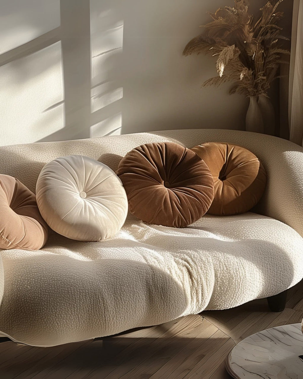 Round Pillow in Modern Design