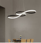 Durell Suspension Linéaire Nordique Noir/Blanc/Or. Chambre - Neutralighting
