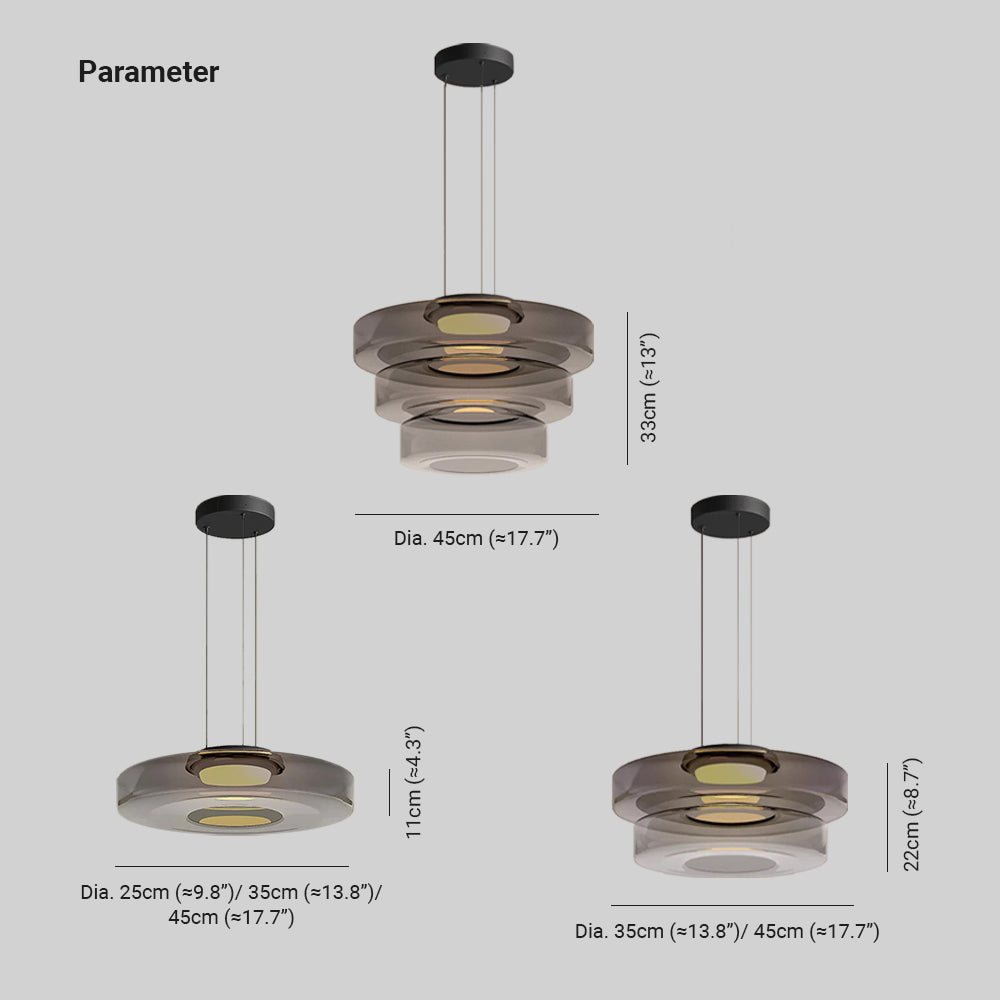 Jojo Suspension Verre Structure à Plusieurs Niveaux - Neutralighting