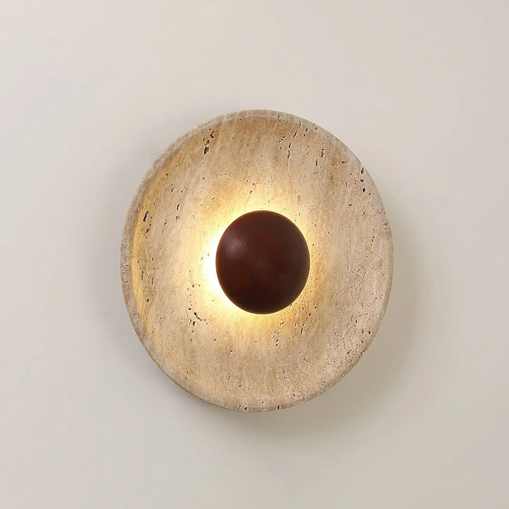 Stone Globe Wall Light
