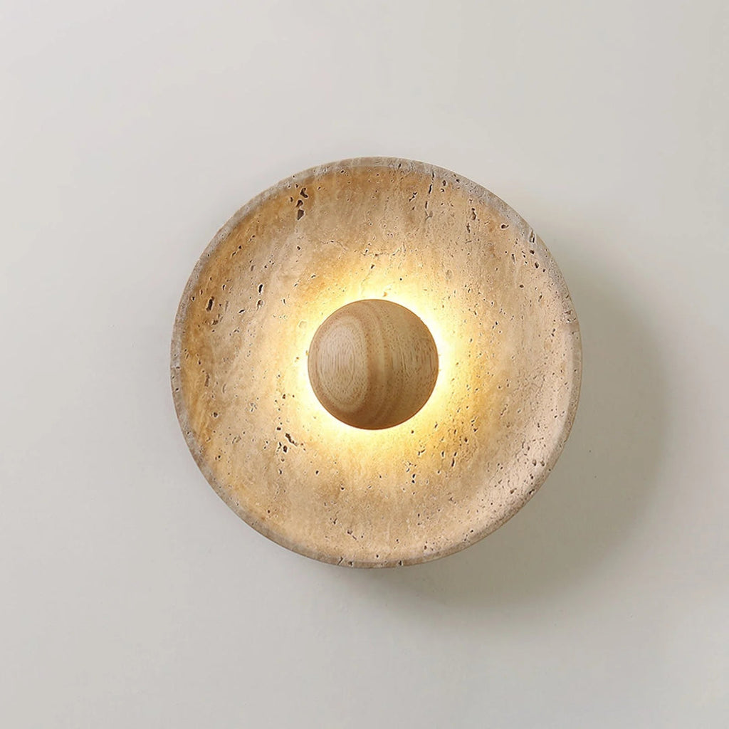 Stone Globe Wall Light