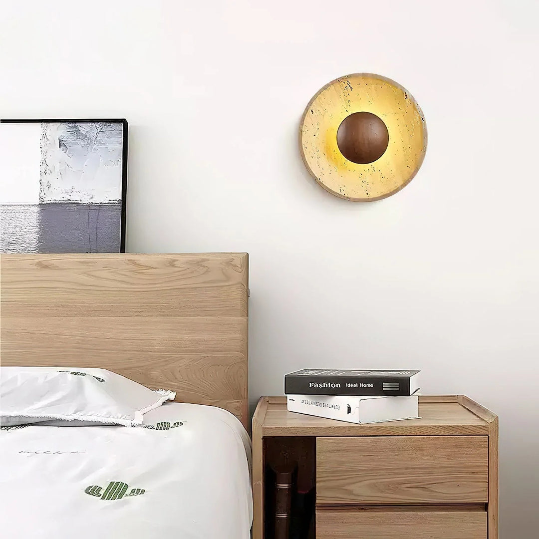 Stone Globe Wall Light