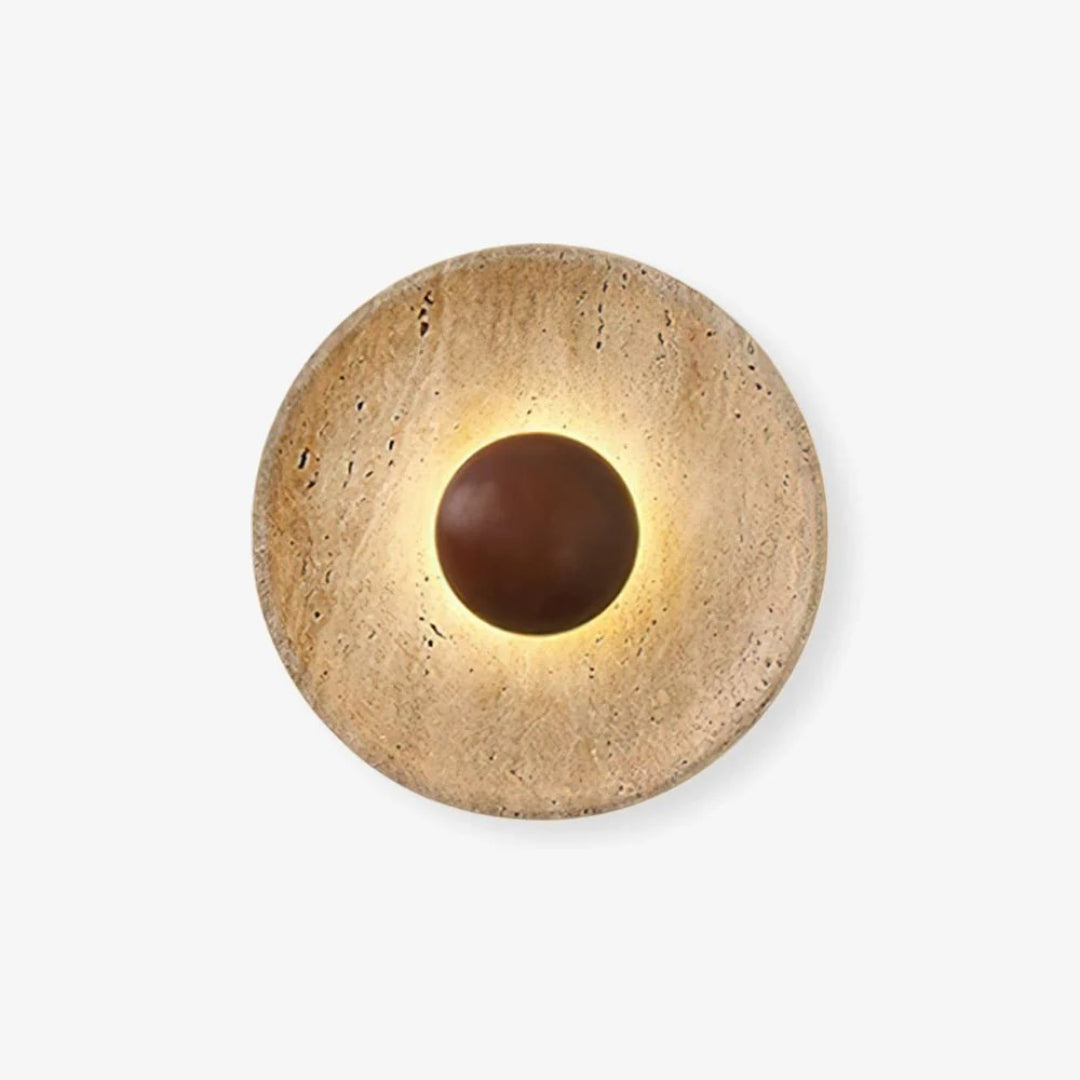 Stone Globe Wall Light