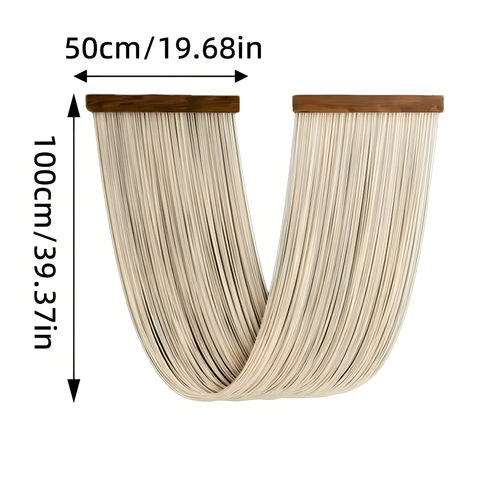 Bohemian Fiber Wall Hanging Handmade Textile Wall Art Modern Tapestry Decor