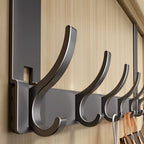 Over-the-Door Hook Aluminium | No-Drill Hanger for Coats and Towels | Space-Saving Home Organization Solutions for Interiors