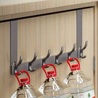 Over-the-Door Hook Aluminium | No-Drill Hanger for Coats and Towels | Space-Saving Home Organization Solutions for Interiors