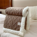 Fleece Blanket 100% Polyester Double-Sided | Thick Ultra-Soft Material | Maximum Winter Warmth and Thermal Insulation