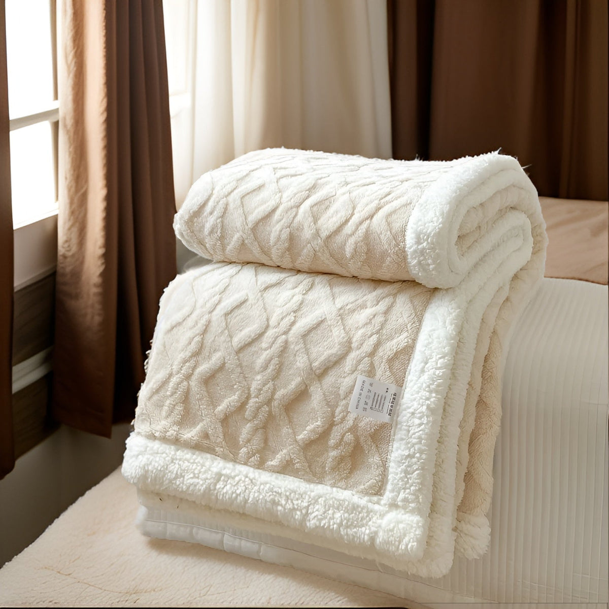 Fleece Blanket 100% Polyester Double-Sided | Thick Ultra-Soft Material | Maximum Winter Warmth and Thermal Insulation