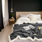 Fleece Blanket 100% Polyester Double-Sided | Thick Ultra-Soft Material | Maximum Winter Warmth and Thermal Insulation