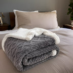 Fleece Blanket 100% Polyester Double-Sided | Thick Ultra-Soft Material | Maximum Winter Warmth and Thermal Insulation