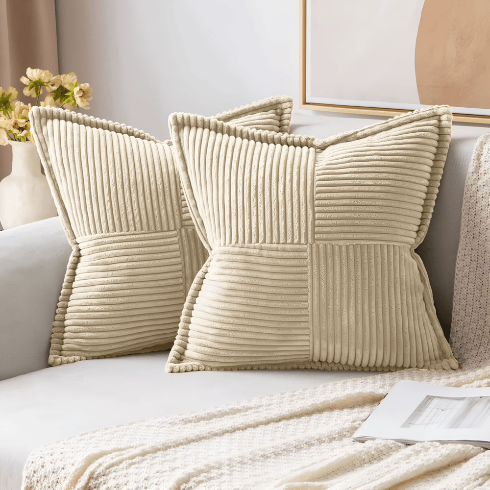 Stain-Resistant Solid Color Cushion Cover