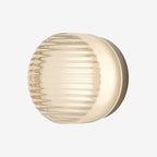 Round Wall Lamp – Amber Glass Minimalist Modern Accent Lighting