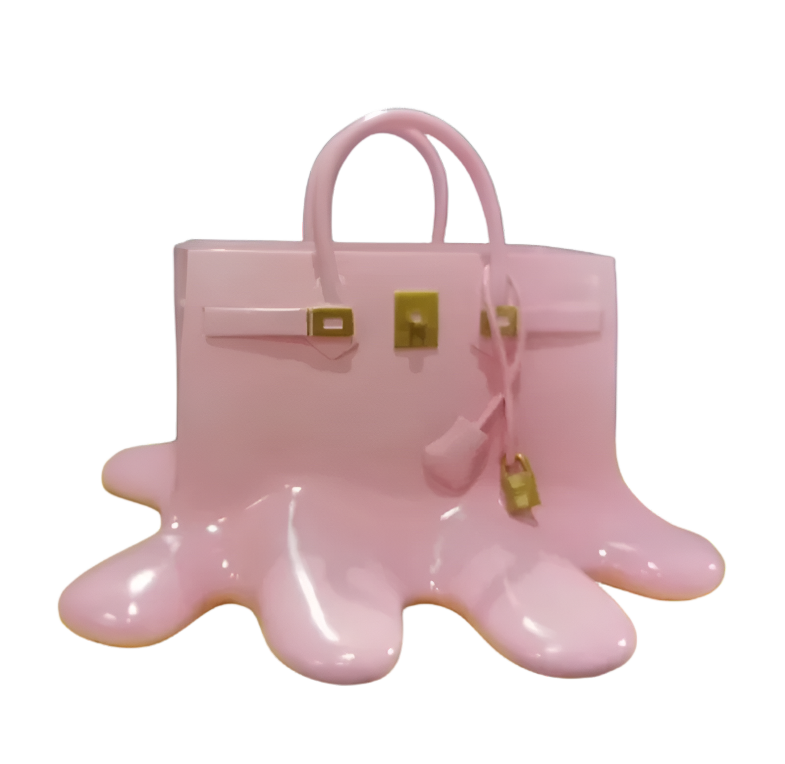 Designer Handbag Vase Sculptural Resin Flower Vase Modern Fashion Inspired Decor Piece