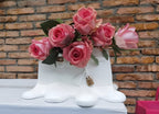 Designer Handbag Vase Sculptural Resin Flower Vase Modern Fashion Inspired Decor Piece
