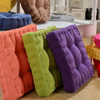 Tufted Floor Cushion Corduroy Meditation Pillow Plush Lounge Seat Pad