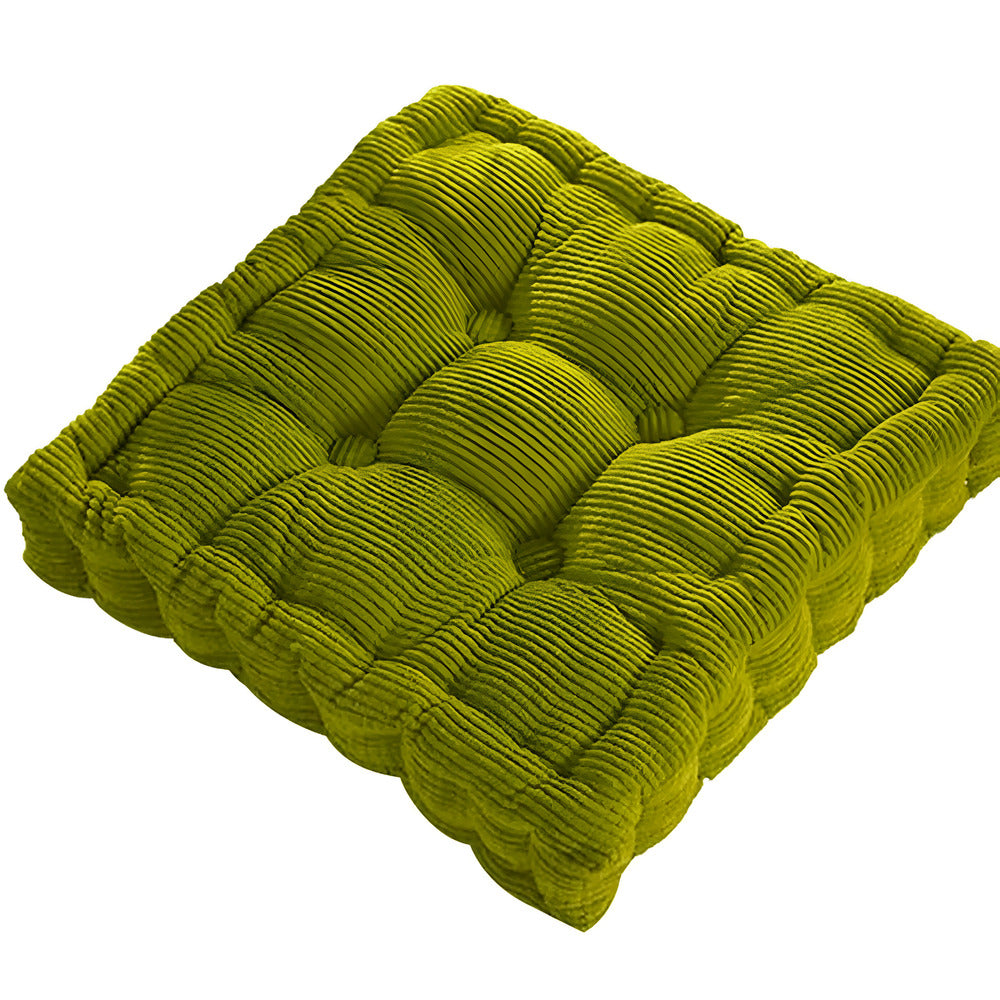 Tufted Floor Cushion Corduroy Meditation Pillow Plush Lounge Seat Pad