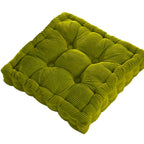 Tufted Floor Cushion Corduroy Meditation Pillow Plush Lounge Seat Pad
