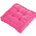 Tufted Floor Cushion Corduroy Meditation Pillow Plush Lounge Seat Pad