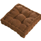 Tufted Floor Cushion Corduroy Meditation Pillow Plush Lounge Seat Pad