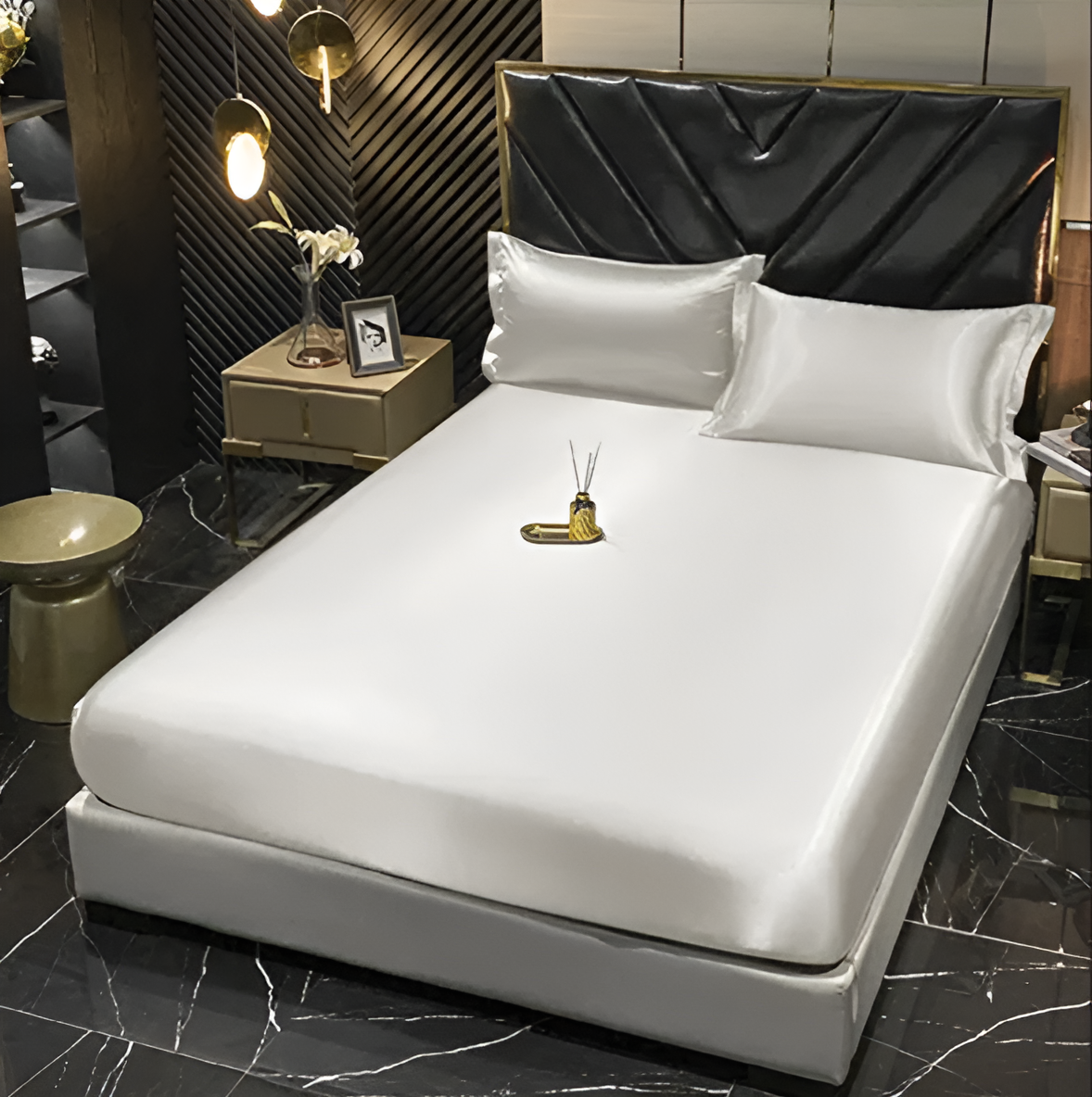 Silky Smooth Duvet Cover Set Cooling Satin Bedding Collection