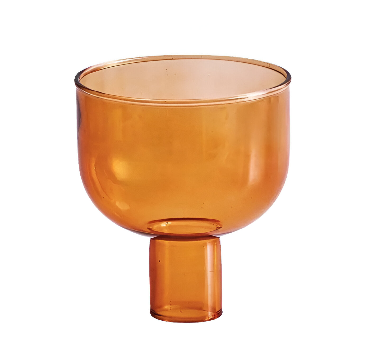 Colorful Glass Candle Holder Modern Decorative Vase Contemporary Tabletop Accent Decor