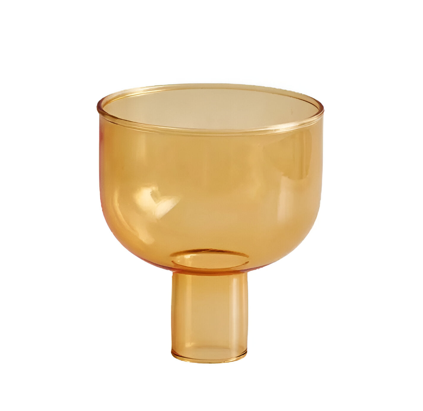 Colorful Glass Candle Holder Modern Decorative Vase Contemporary Tabletop Accent Decor