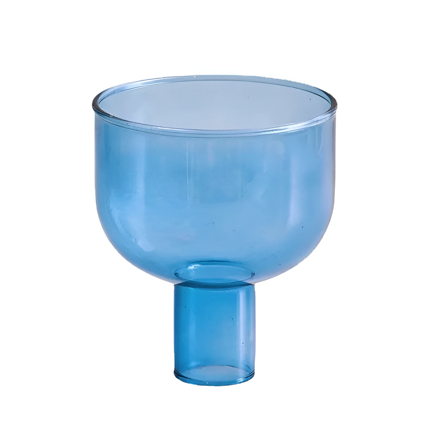 Colorful Glass Candle Holder Modern Decorative Vase Contemporary Tabletop Accent Decor