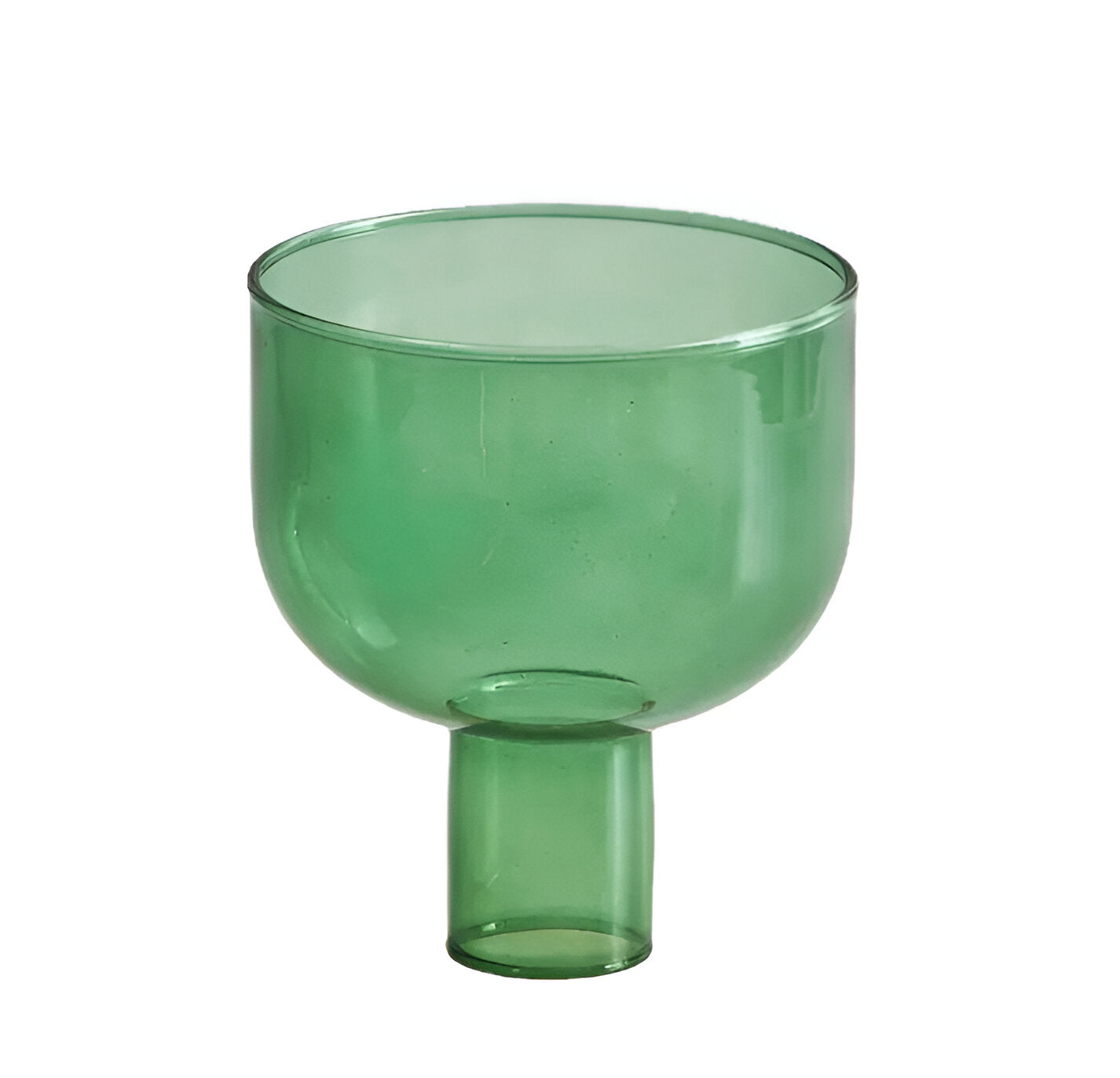 Colorful Glass Candle Holder Modern Decorative Vase Contemporary Tabletop Accent Decor