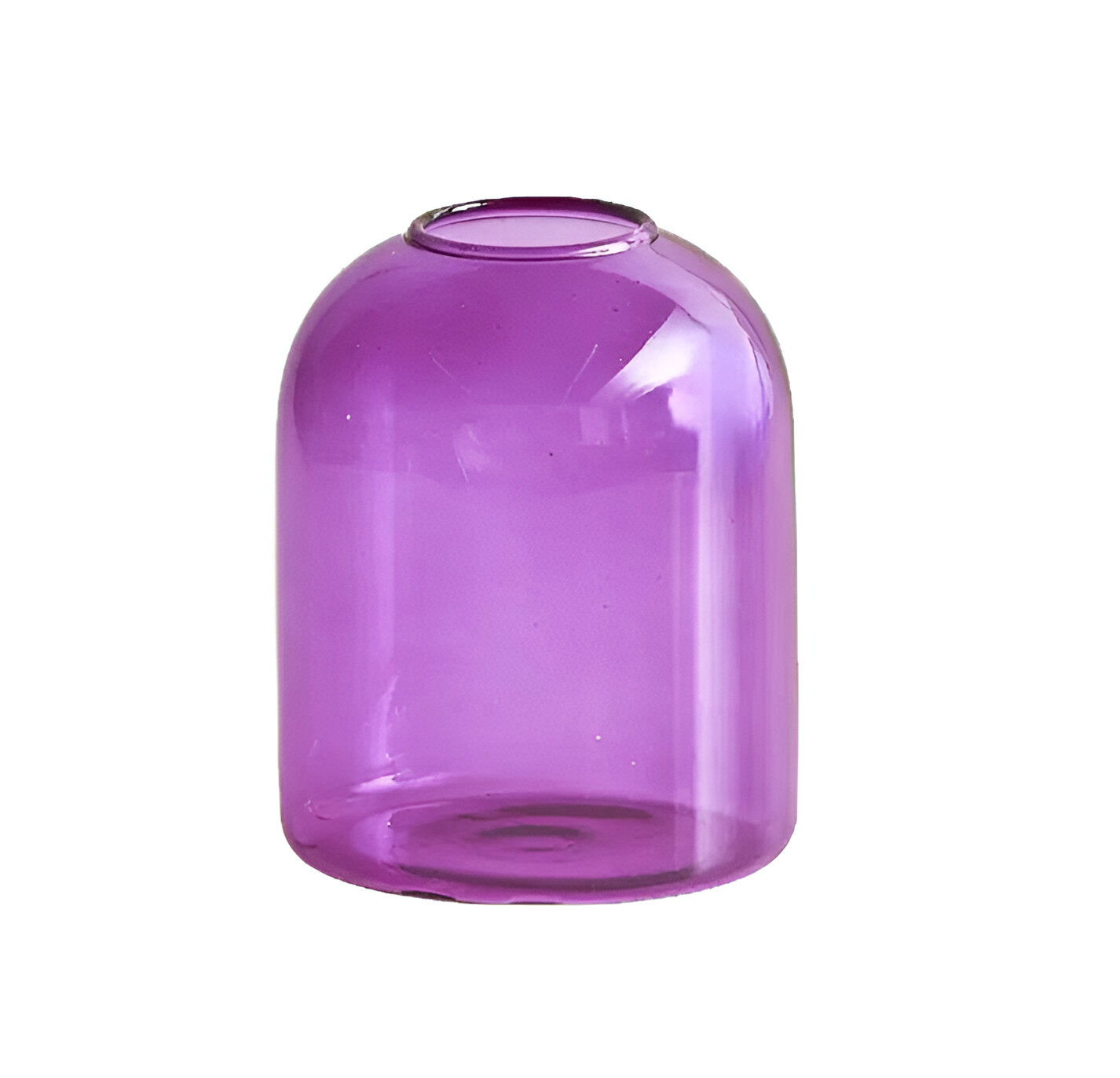 Colorful Glass Candle Holder Modern Decorative Vase Contemporary Tabletop Accent Decor