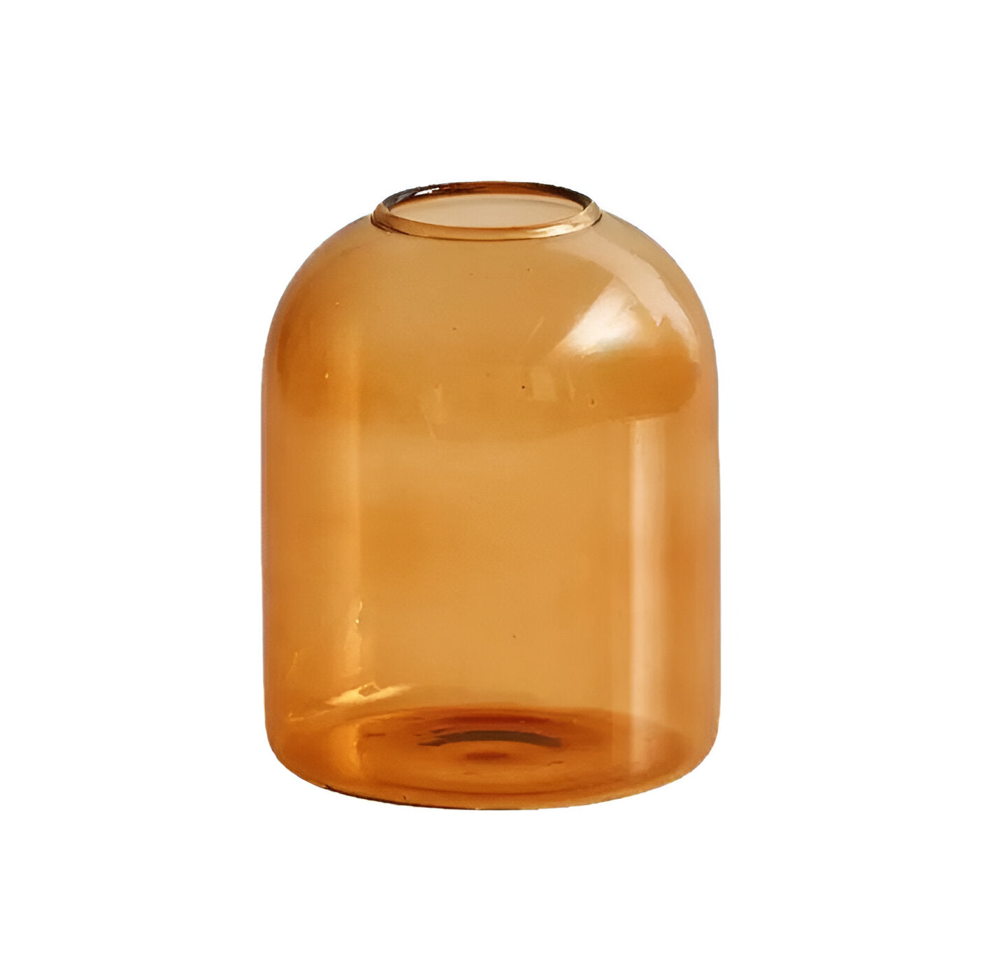 Colorful Glass Candle Holder Modern Decorative Vase Contemporary Tabletop Accent Decor