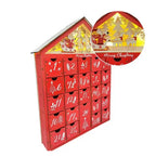 Light Up Wooden Advent Calendar with 24 Drawers | Refillable Christmas Countdown | Reusable Festive Holiday Home Decor