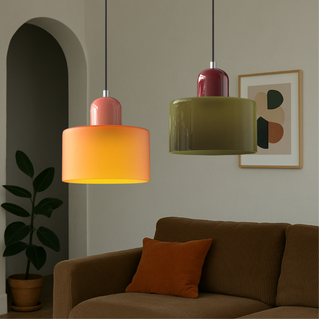 Geometric Pendant Lamp – Creative Bauhaus Inspired Sculptural Form