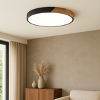 Wood Ceiling Lamp – Scandinavian Minimalist Natural Finish Design