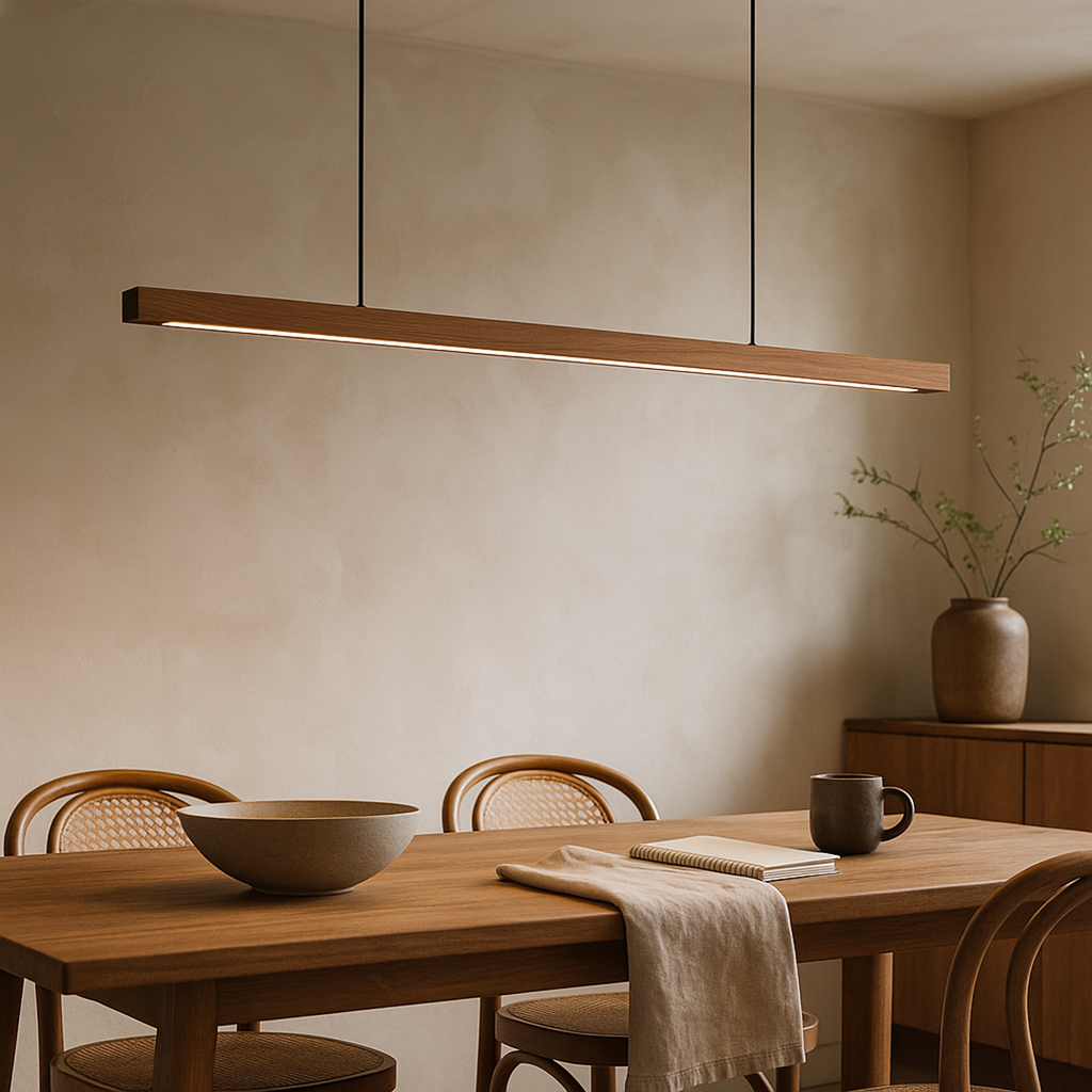 Glass Pendant Lamp – Modern Kitchen Bar Design With Focused Downlight