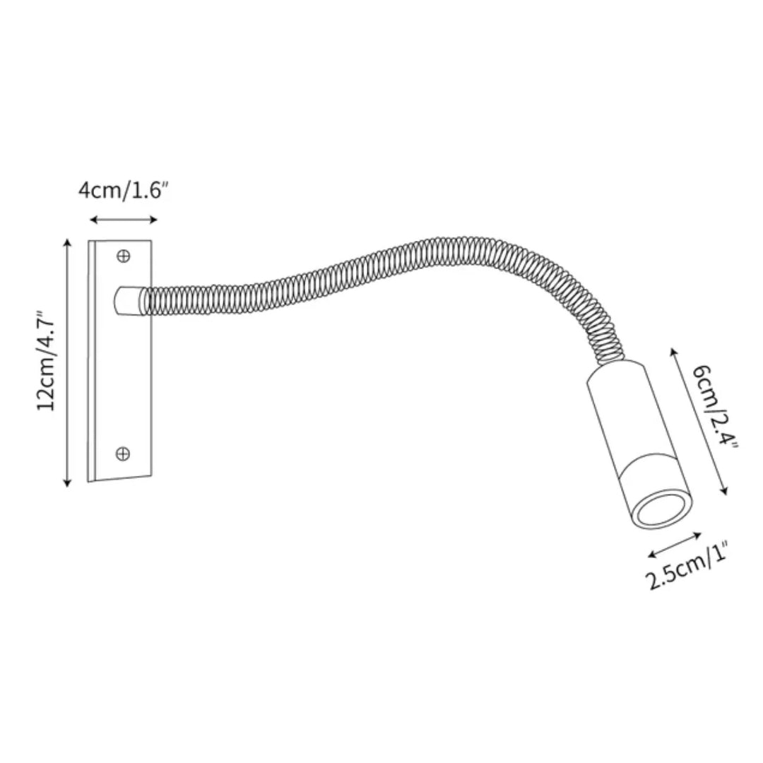 Adjustable Gooseneck Wall Lamp