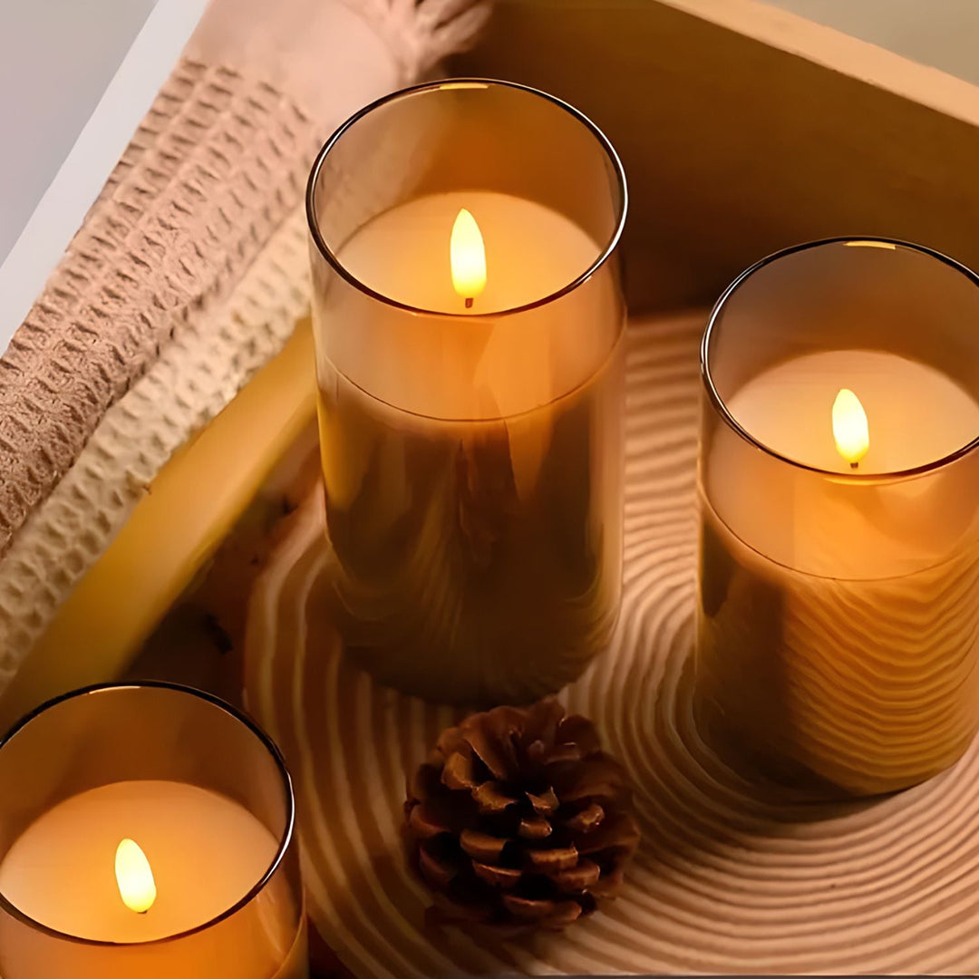 Flameless LED Candles – Battery Powered With Timer For Safe Ambient Decor