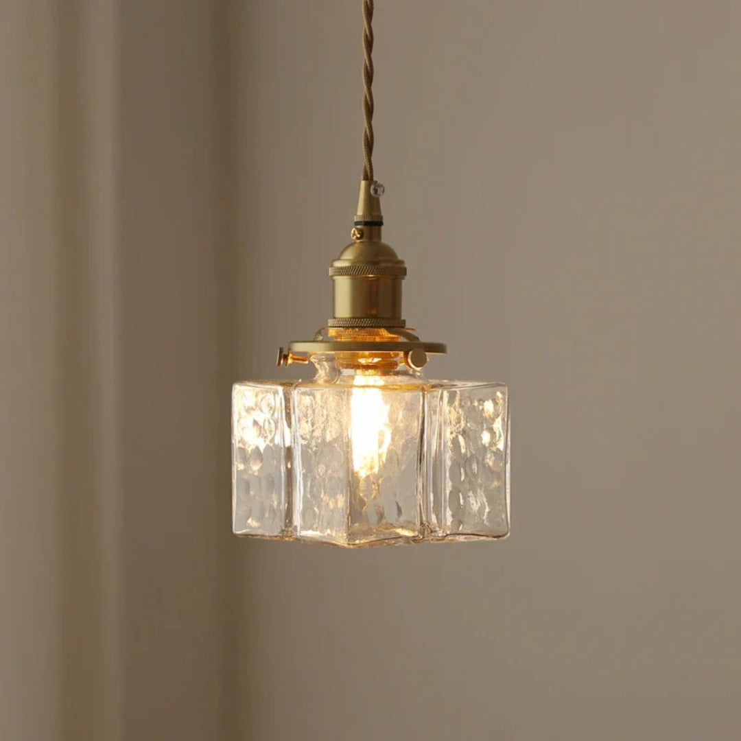 Vintage Glass Pendant Light