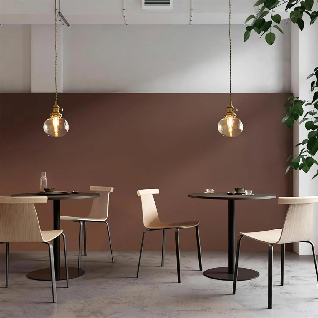 Vintage Glass Pendant Light