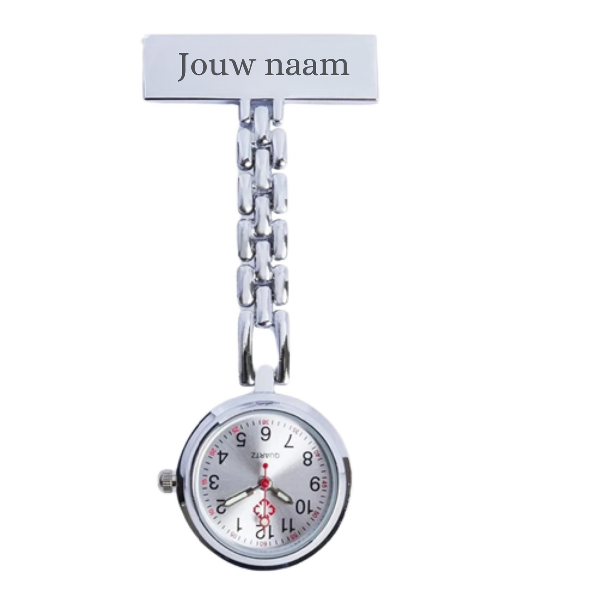 Personalized Nurse Fob Watch | Clip-on Medical Watch for Doctors and Healthcare Professionals | Stainless Steel Design