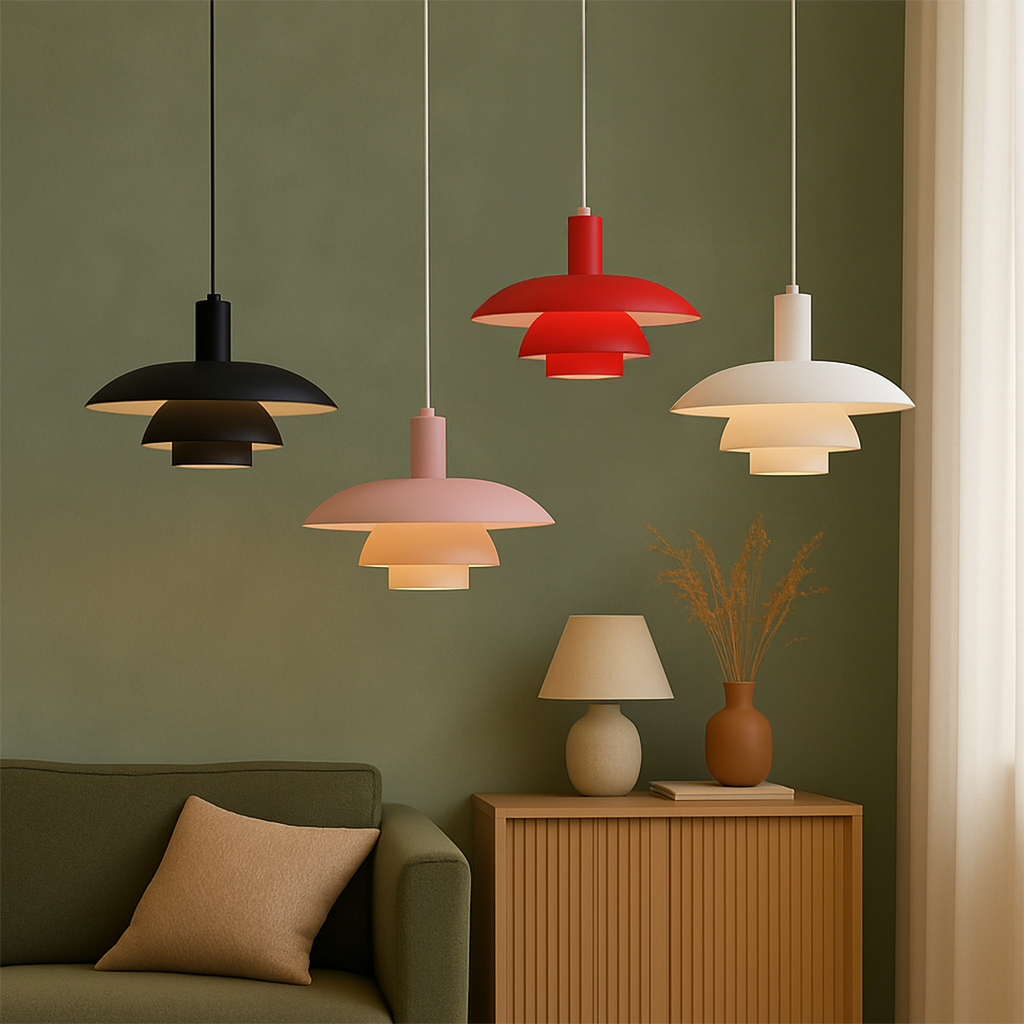 Metal LED Pendant Lamp – Danish Scandinavian Minimalist Dimmable Design