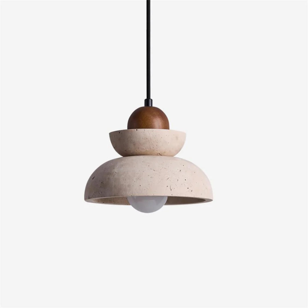 Travertine Stone Pendant Light