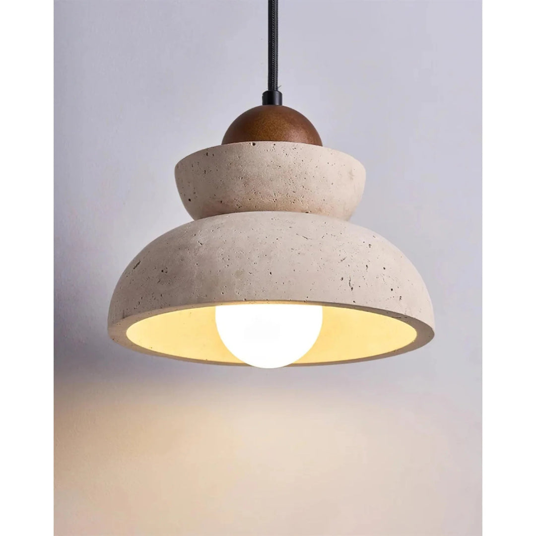 Travertine Stone Pendant Light